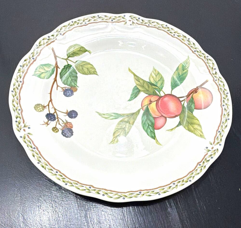 Noritake Oval Dinner Plate Royal Orchard Glossy Ceramic Oven Safe 10.5”